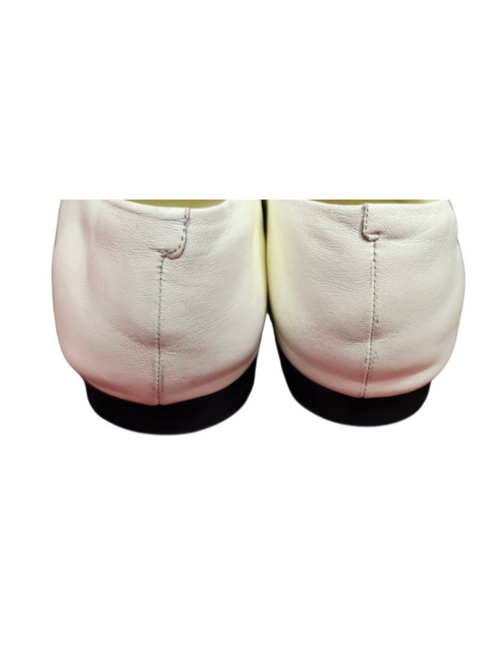 CO White Leather Ballet Flats EU 40 Minimalist Slip On Shoes Italy Soft Leather - Picture 9 of 13